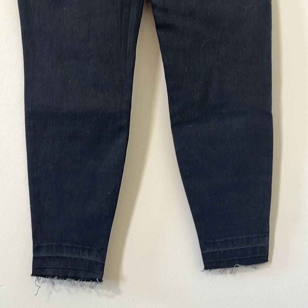 Spanx Vintage Black High Rise Distressed Denim Legging Size Large NWT - Picture 9 of 11